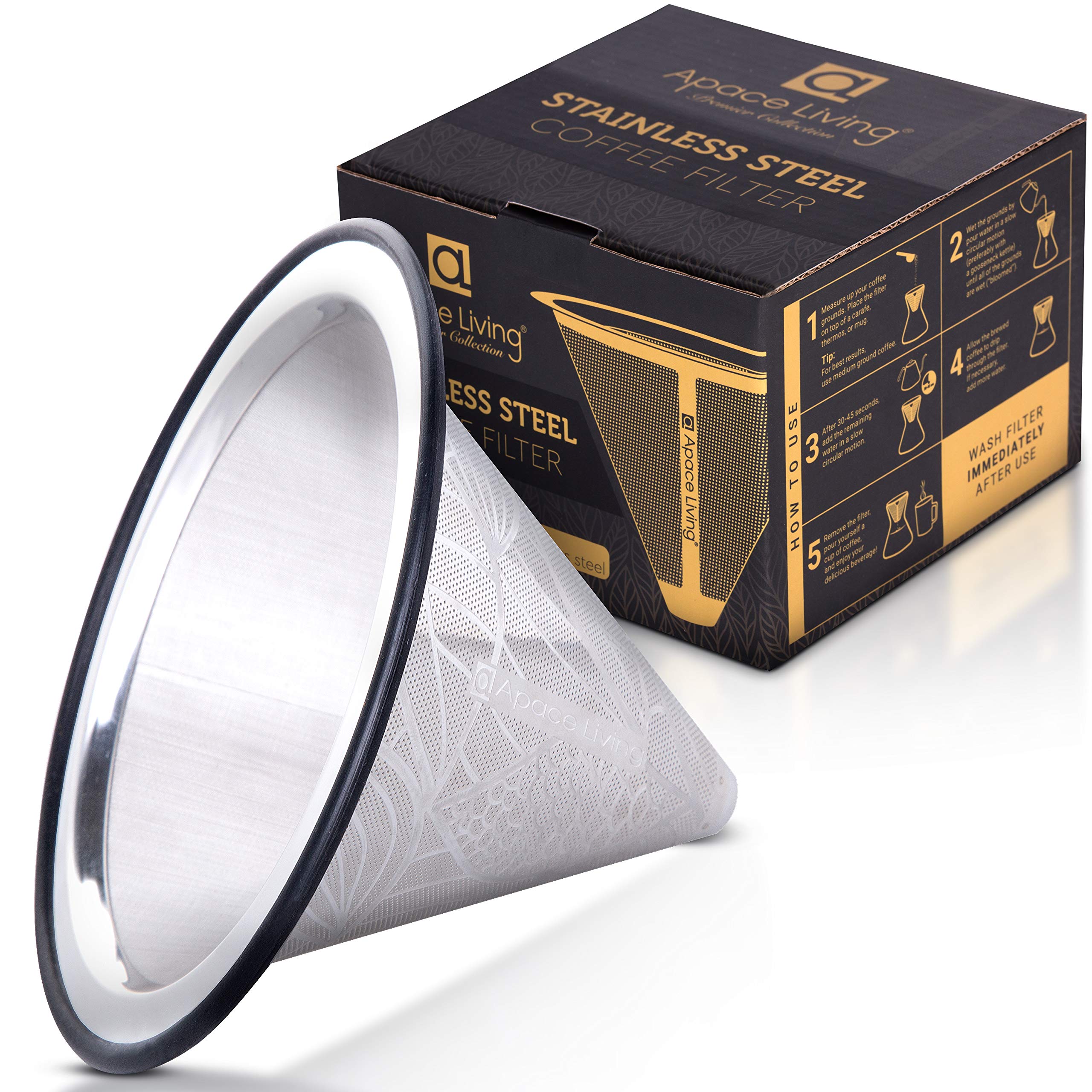 Apace Living Pour Over Coffee Filter 