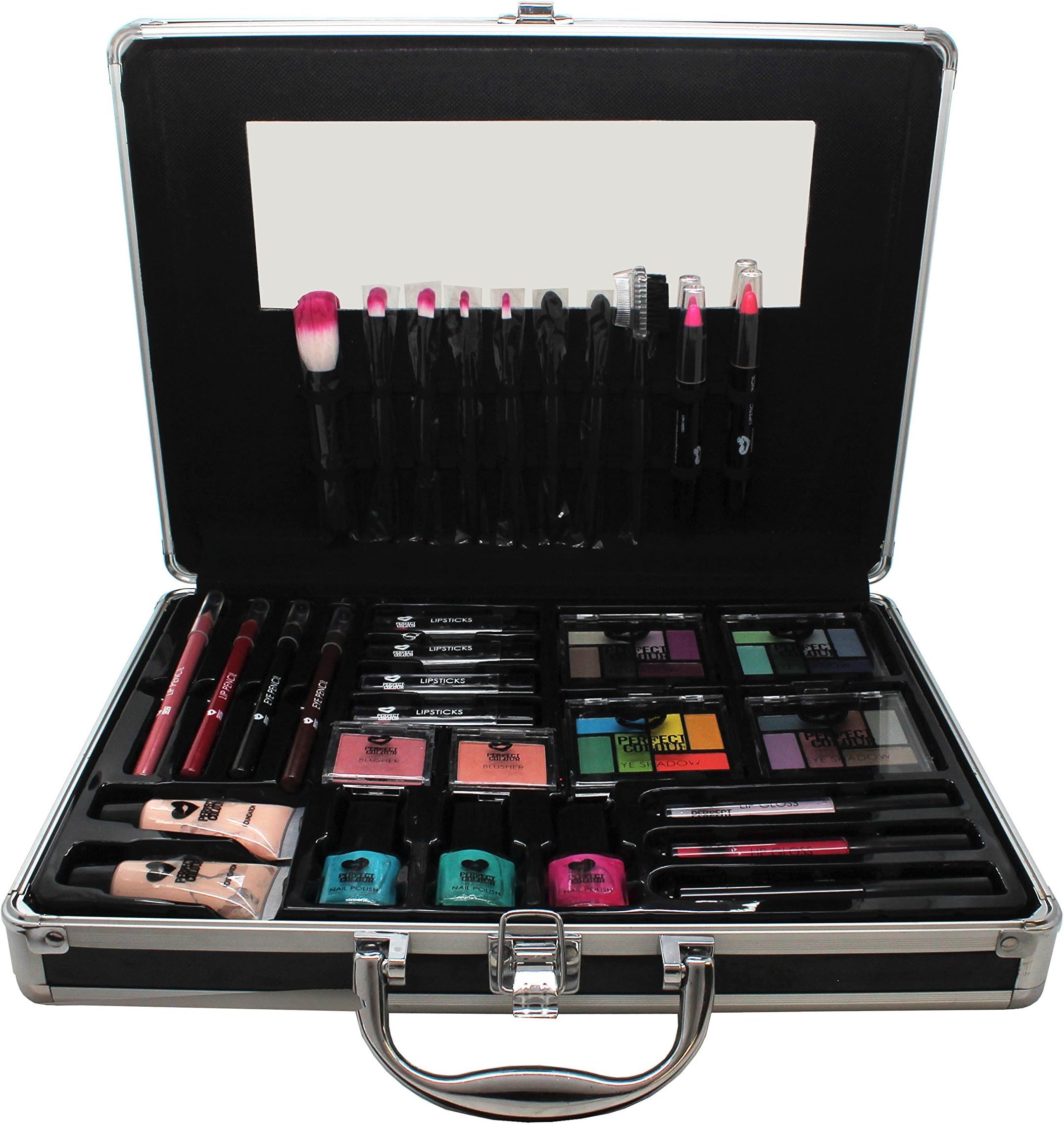 Jigsaw Perfect Cosmetic Colour Case Complete Makeup Gift Set, 114 g, Black