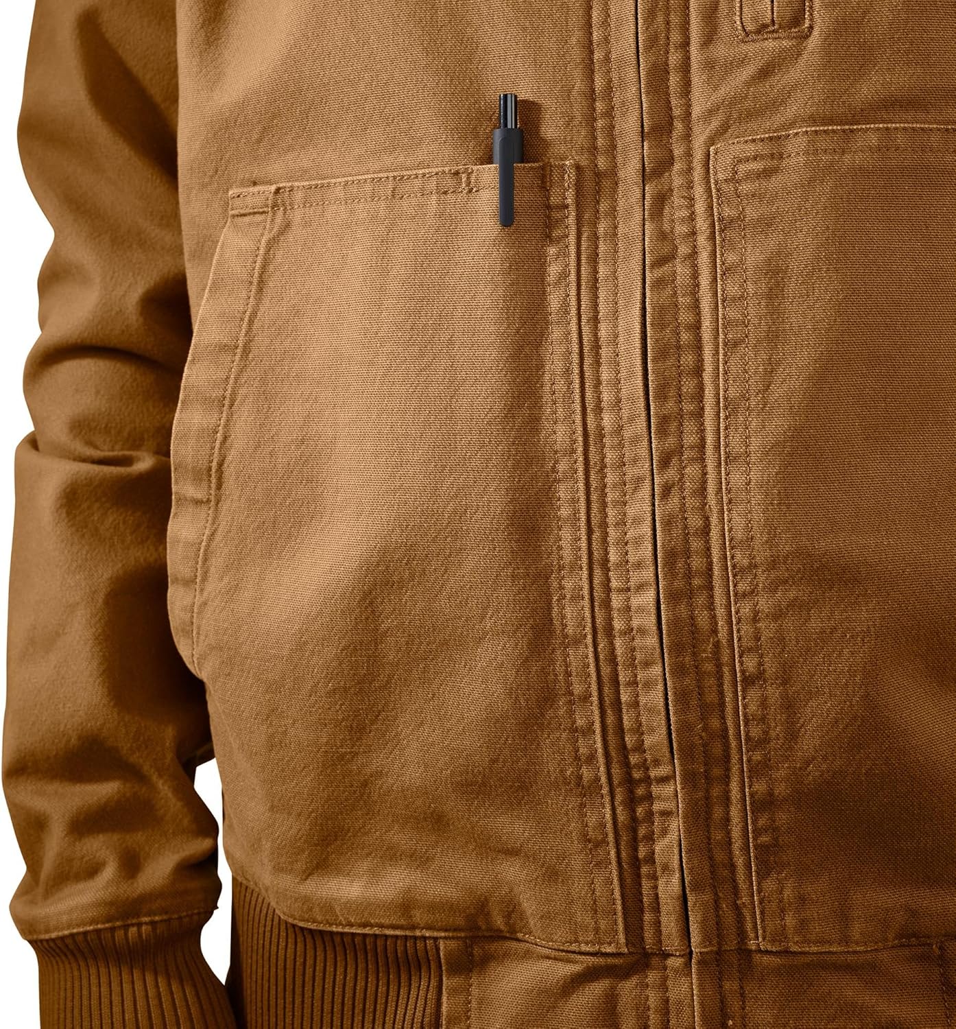 Carhartt Men's Rugged Flex Duck Relaxed Fit Bomber Jacket - Image 6