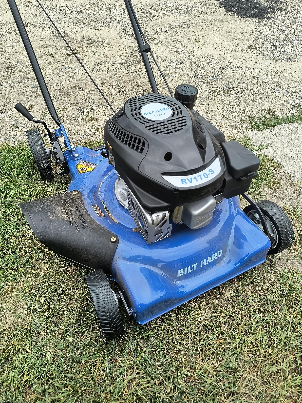38/mo Finance BILT HARD Gas Lawn Mower 20 inch, 2 in 1 170cc 4