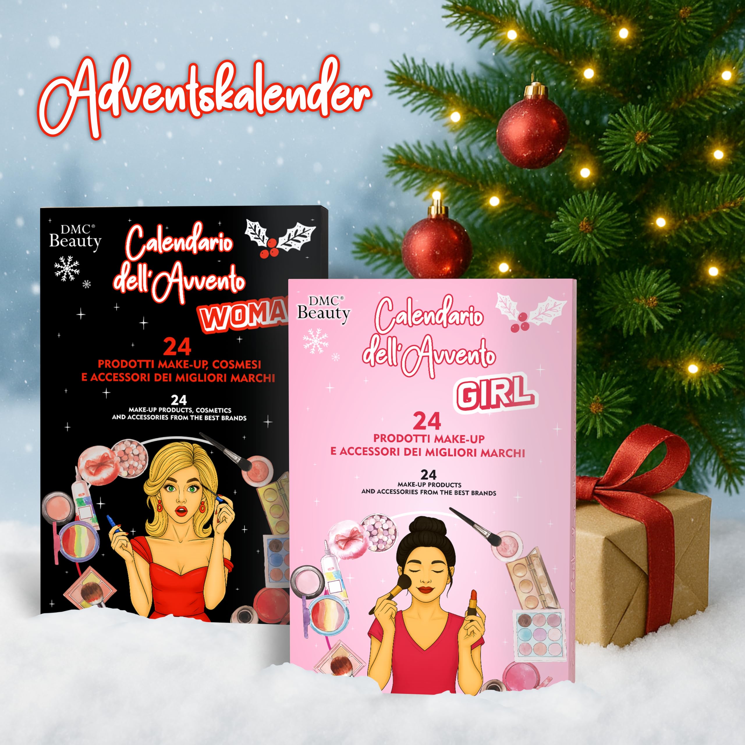 DMC Beauty Adventskalender 2025 – 24 Überraschungen Make-up und Skincare für Mädchen von Garnier, Deborah, Rimmel, Douglas. Adventskalender für Make-up-Liebhaber