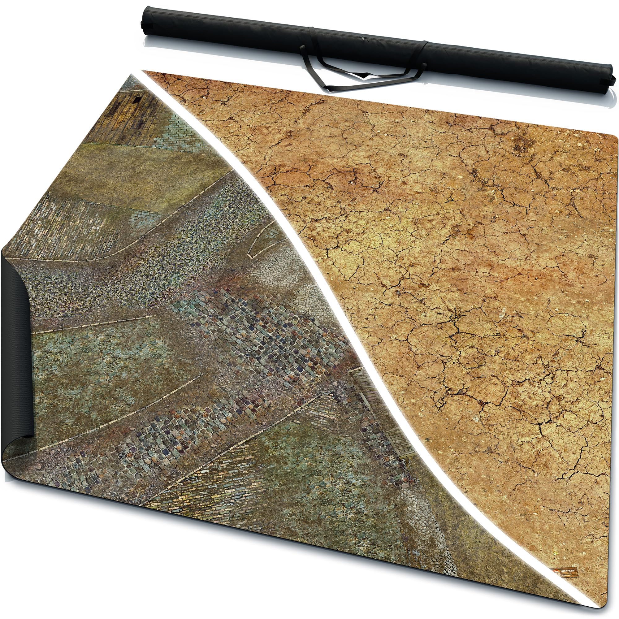 3’ x 3’ Rubber Battle Mat: Saraha + Bag