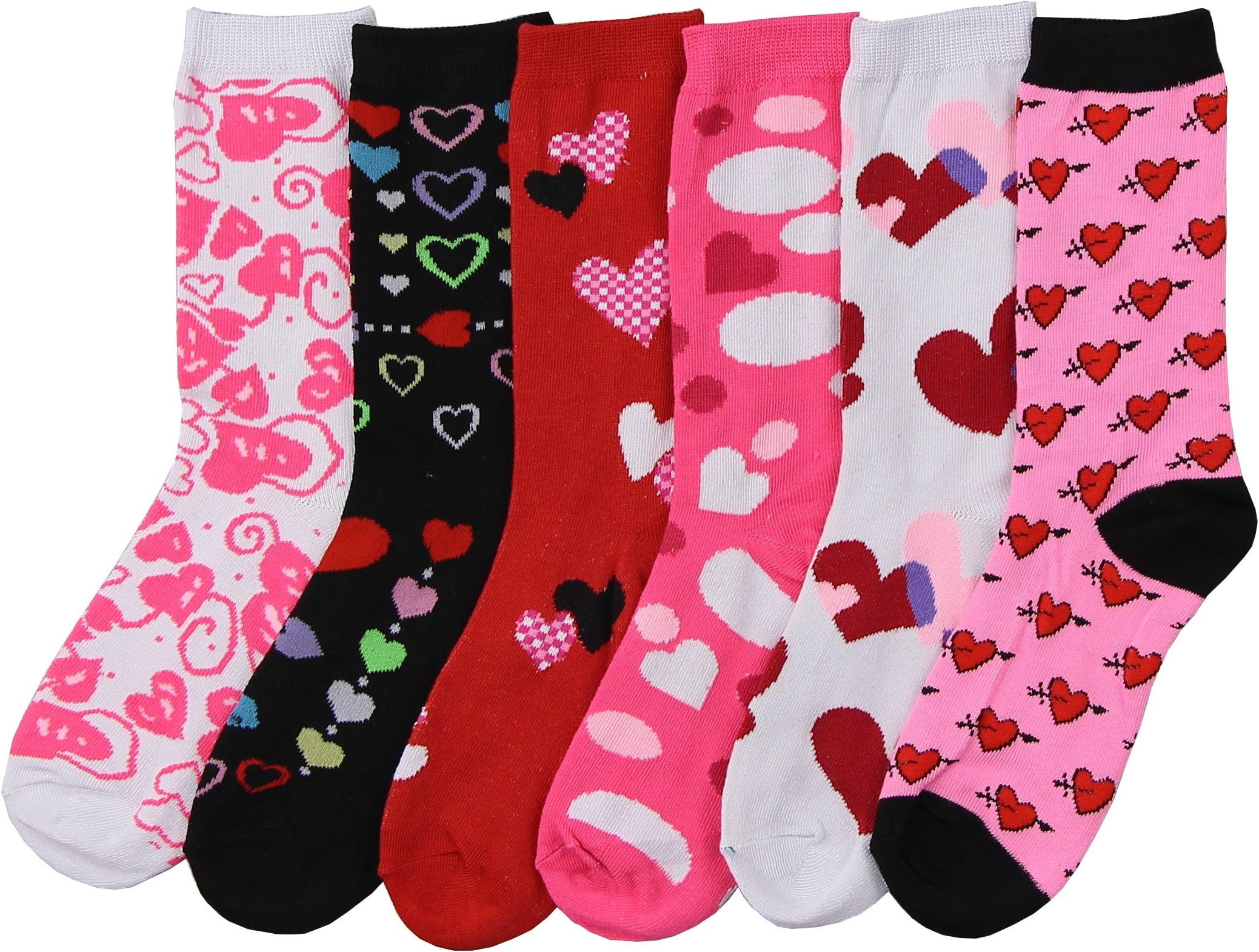 Women's Fun Colorful Crew Sock 6 Packs