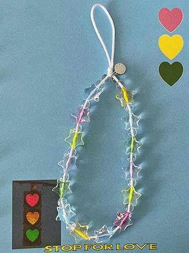 Miniatura 88 de Drawwind Correa universal con cuentas para teléfono, correa universal para teléfono celular, bonita pulsera de muñeca, cadena de cuentas, accesorios