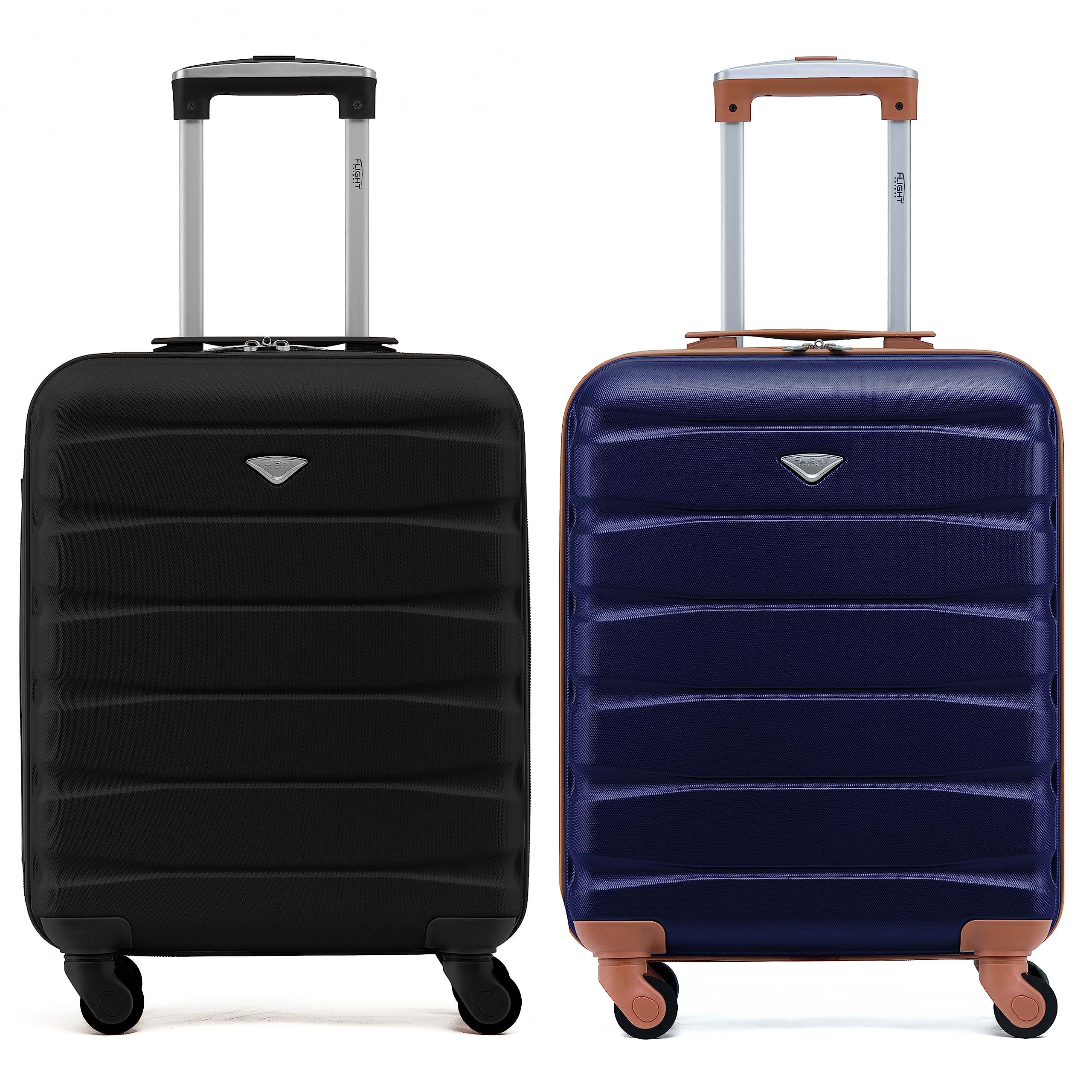 Flight Knight Suitcase Set of 2 Lightweight 4 Wheel ABS Hard Case Cabin Carry On Hand Luggage Approved for Over 100 Airlines Including easyJet, British Airways, Ryanair & Many More 55x35x20cm — view 84