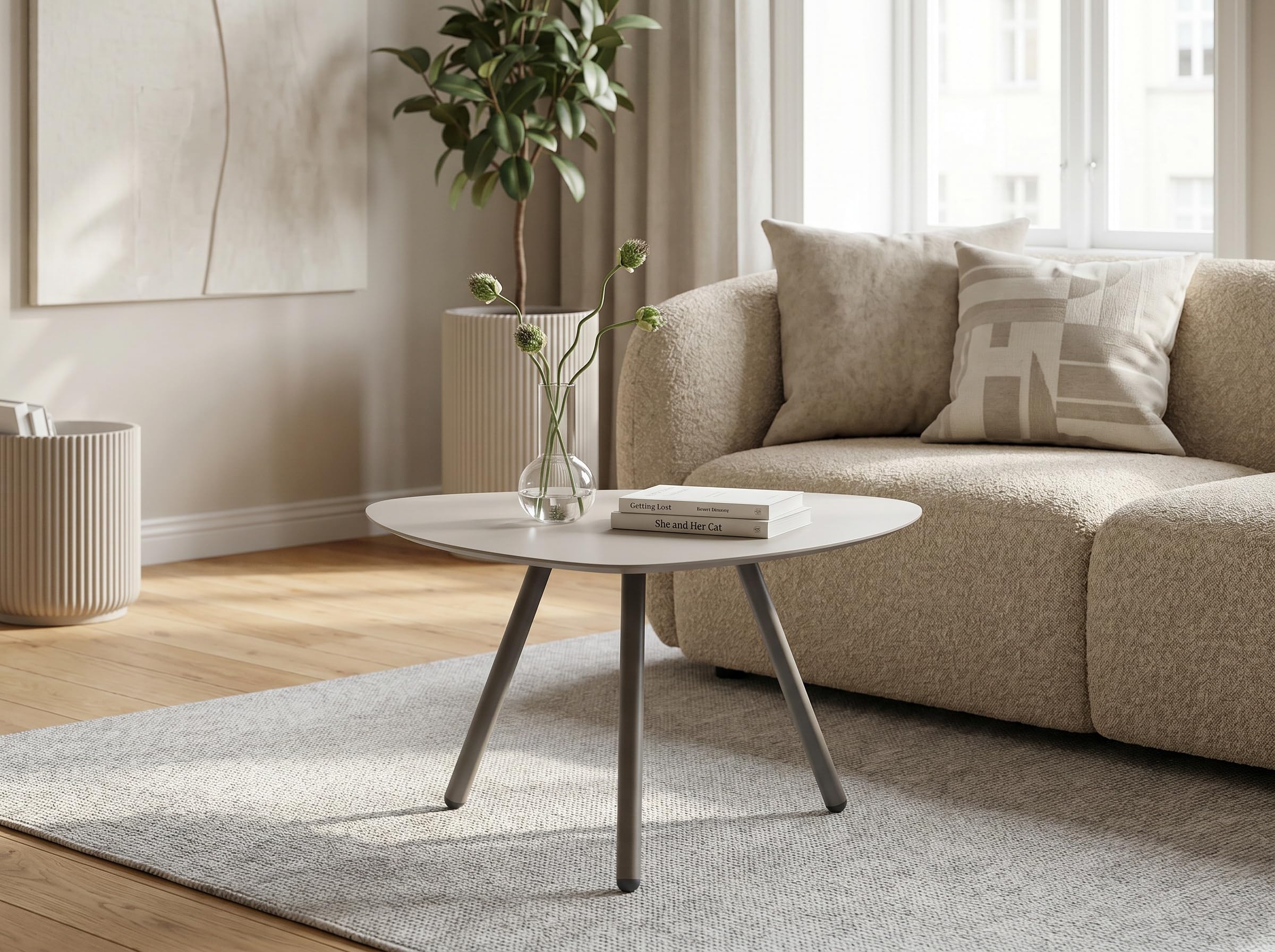 M2 Kollektion Tavolino Mira 3", 60 x 35 x 60 cm, grigio