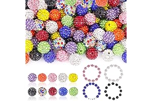 100 Pieces of Enchanting 10mm Rhinestone Beads: Illuminate Your Jewelry Creations