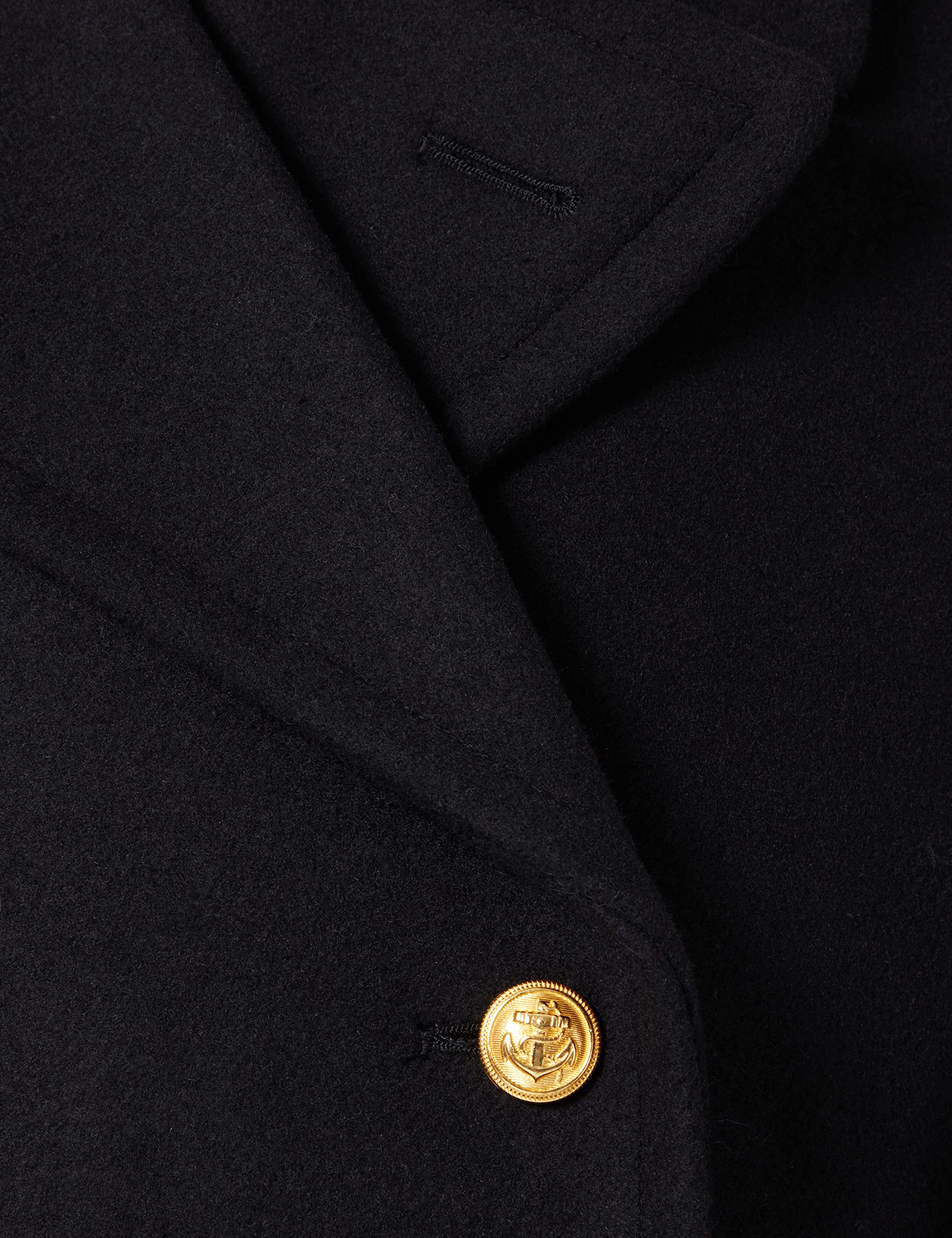 Mil-Tec Grande Cappotto Blu Scuro - Nero, Uomo, Cappotto, Caban, L