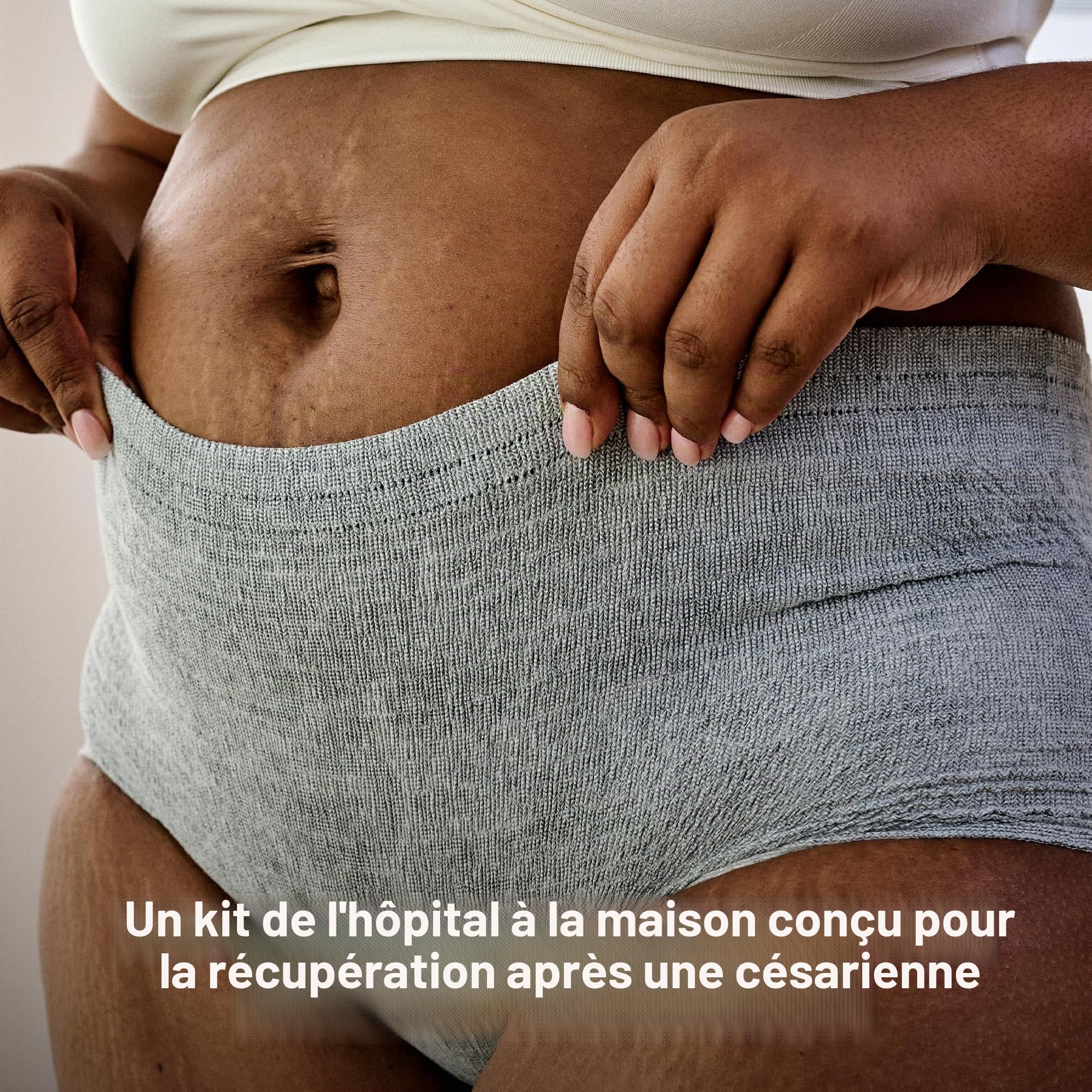 Frida Mom Kit indispensable pour la récupération par césarienne pour le travail, l'accouchement et le post-partum : chaussettes, biberons, culottes jetables, liant de soutien abdominal, lingettes de