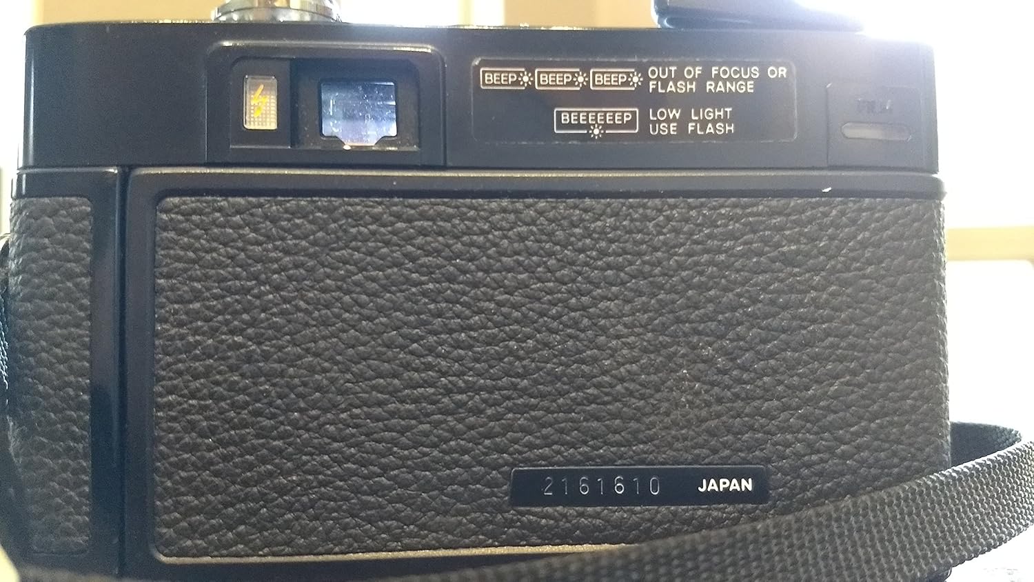 Back view of Minolta Hi-Matic AF2 camera
