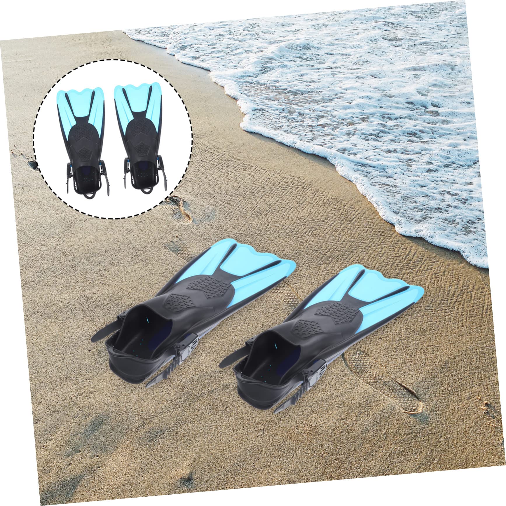 TOYANDONA 2 Pinne Flessibile Comfort e Resistenza Pinne Corte per Snorkeling e Immersione Adatte Principianti e Amanti Del