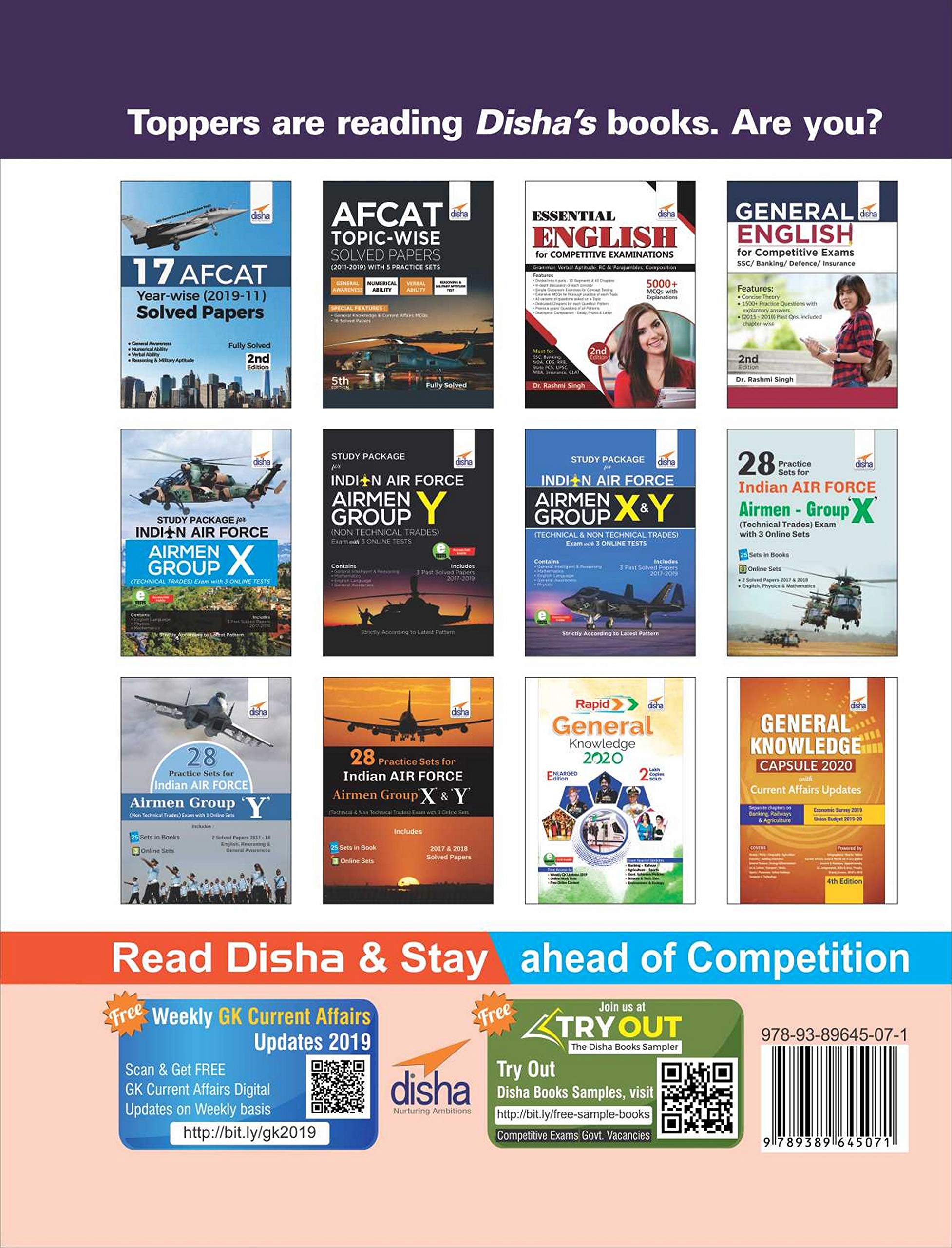 Study Guide to AFCAT 2020 (Air Force Common Admission Test) 6th Edition