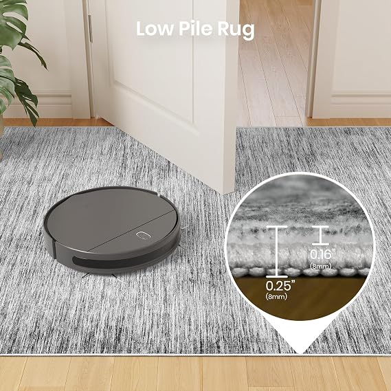 6x9 Area Rugs Non Slip, Large Washable Rugs for Living Room, Black | Soft Low Pile, Thin & Lighweight Carpet, Folable Stain Resistant Modern Indoor Floor Mat for Bedroom, Dining Room, Home Decor