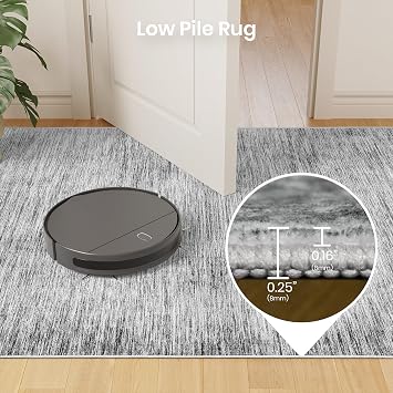6x9 Area Rugs Non Slip, Large Washable Rugs for Living Room, Black | Soft Low Pile, Thin & Lighweight Carpet, Folable Stain Resistant Modern Indoor Floor Mat for Bedroom, Dining Room, Home Decor