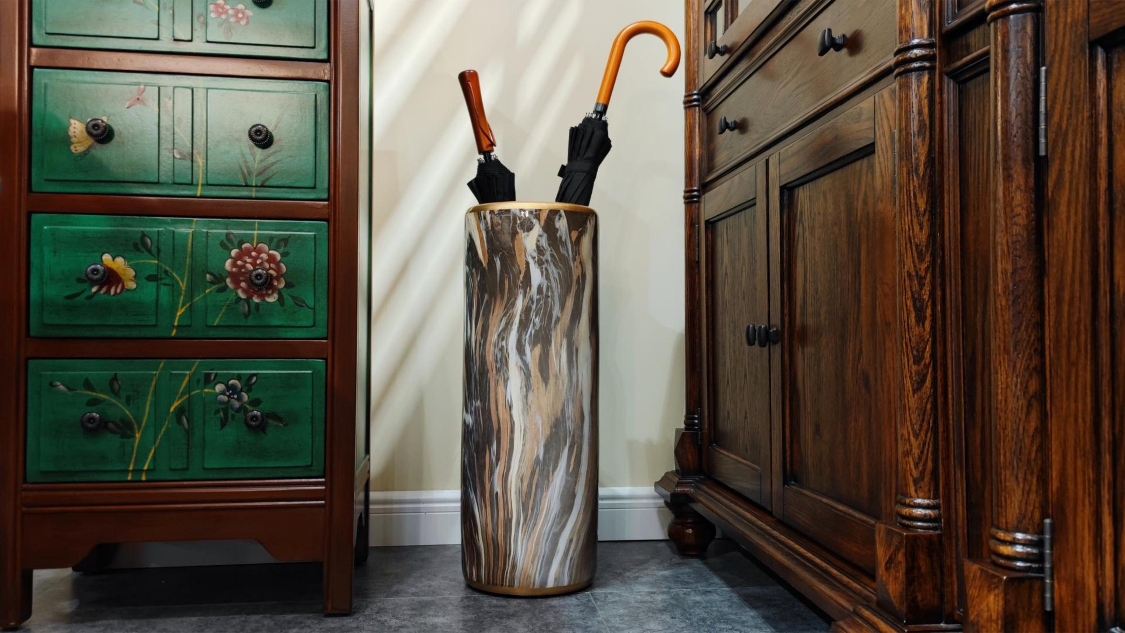 Amazon.com: HOZUSO Marble Pattern Umbrella Stand Umbrella