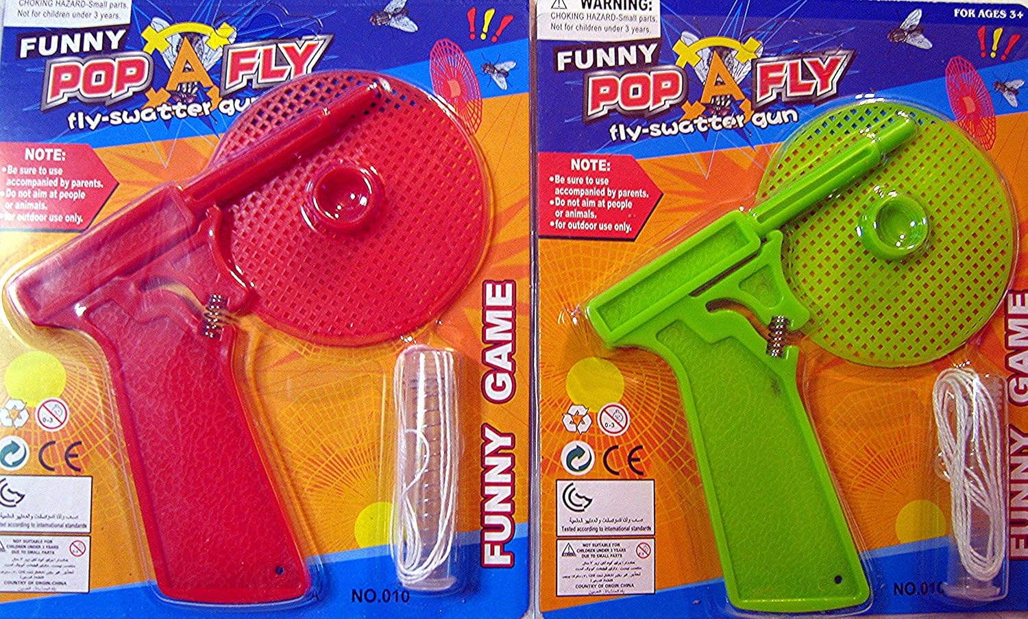 POPAFLY 2pc Funny The FlySwatterSwat Shot Gun That Really Works