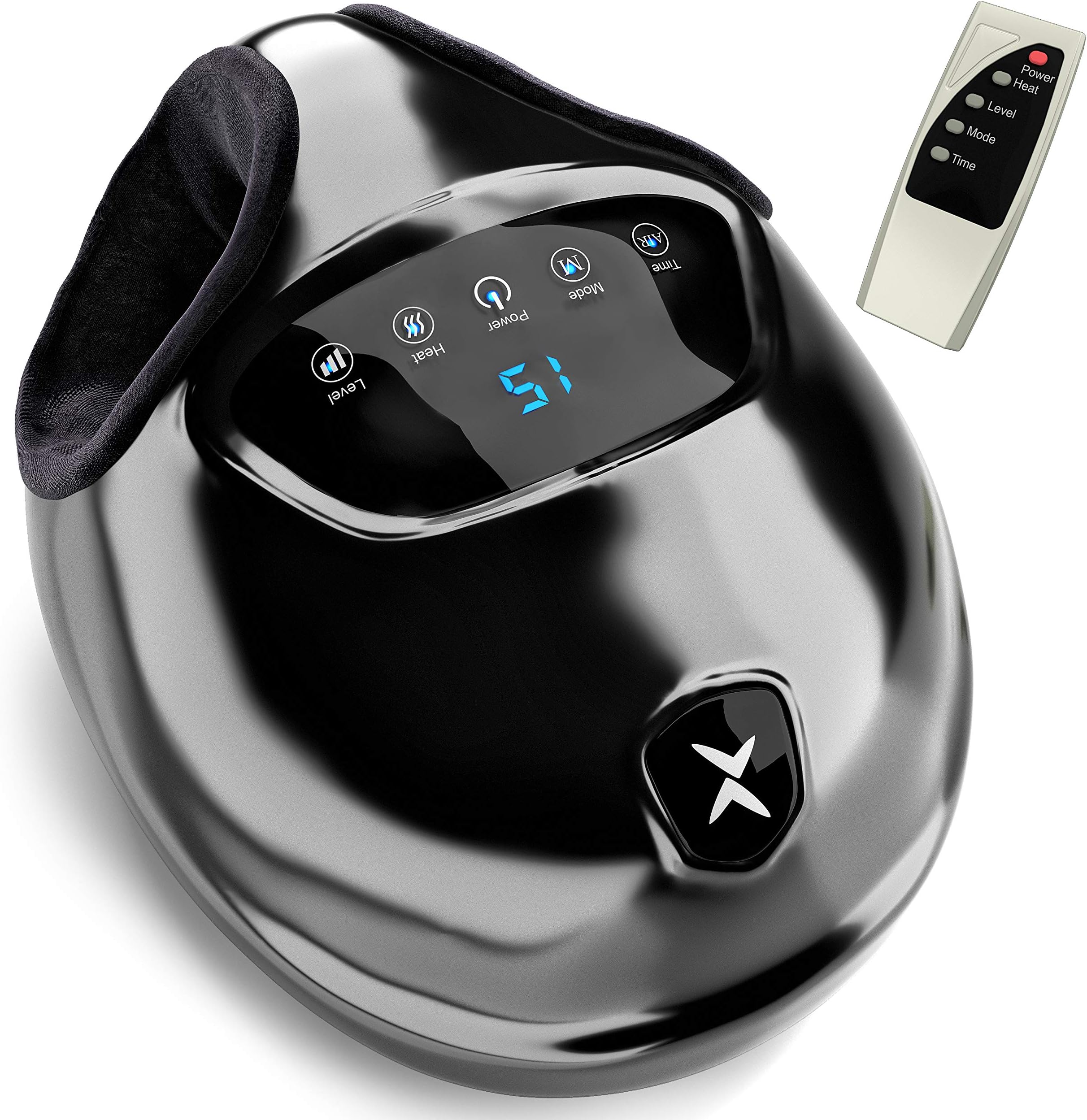 Realax Shiatsu Foot Massager with Heat - Electric Feet Massager Machine with Deep Kneading Massage and Air Compression Therapy for Home and Office