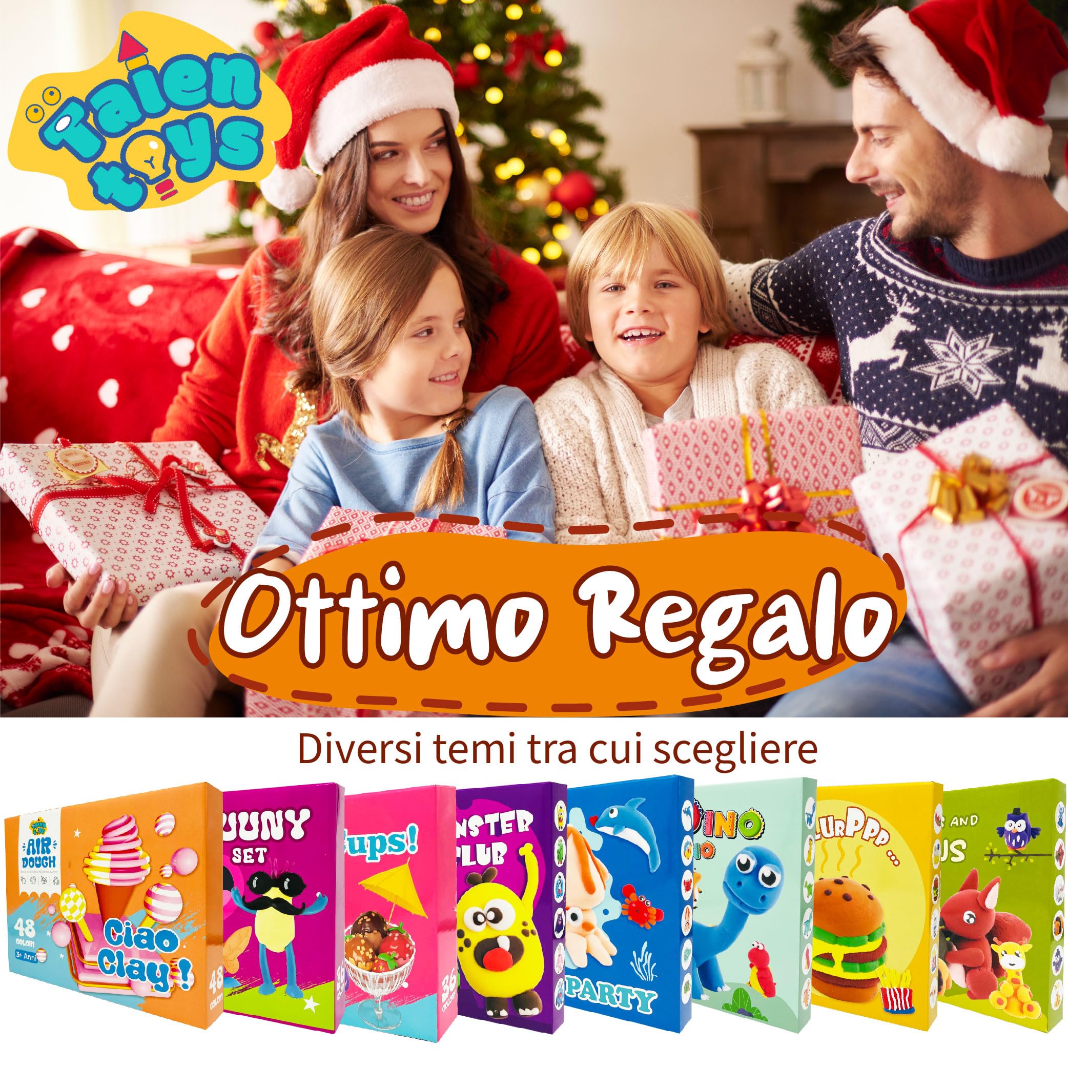 Pasta Modellabile BuntWunder 48 Pezzi - Argilla Che Si Asciuga All'Aria Per Bambini