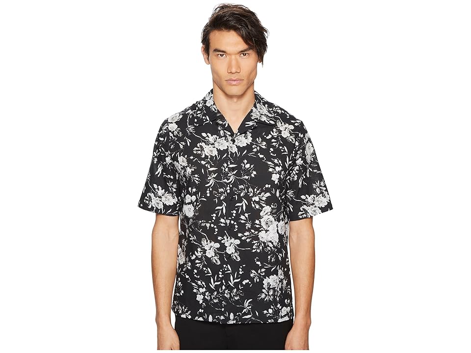 

McQ Floral Billy Shirt (Grey) Men's Clothing, Gray