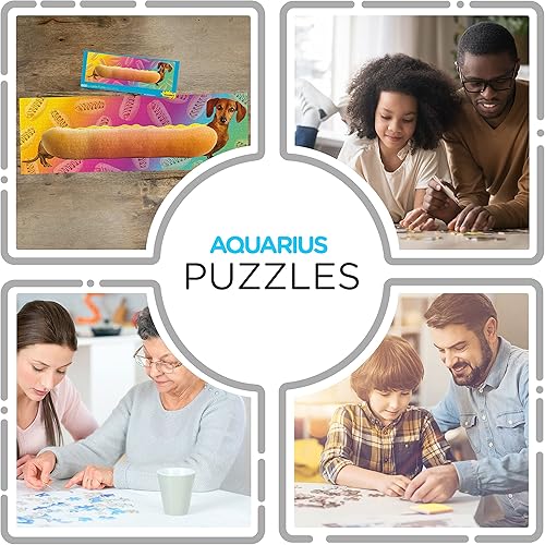 Miniatura 4 de AQUARIUS Weiner - Rompecabezas para perros (rompecabezas delgado de 1000 piezas), sin deslumbramiento, ajuste de precisión, mercancía y