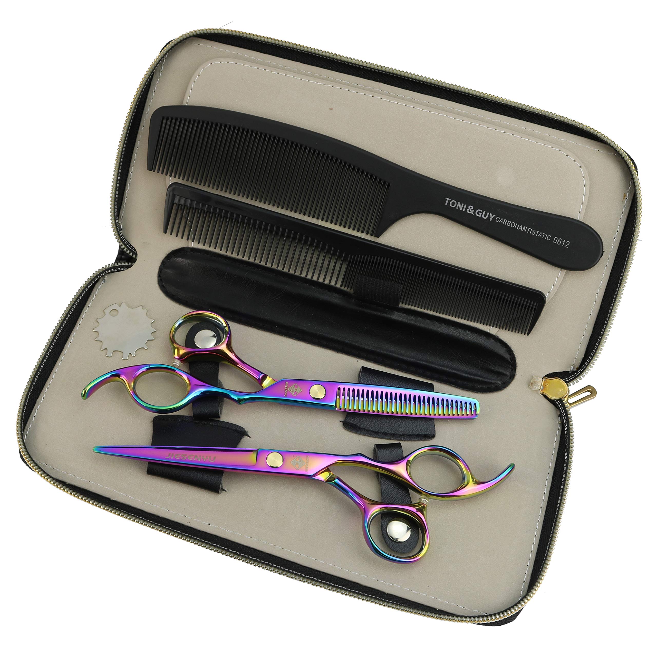 Ciseaux de coiffure professionnels coupe amincissement JIESENYU outil de salon