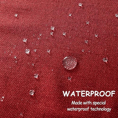 Vista 11 de Mantel rectangular de 57 x 118 pulgadas, lino sintético, sin arrugas e impermeable, color beige, rectangular, Navidad, Acción de Gracias, otoño