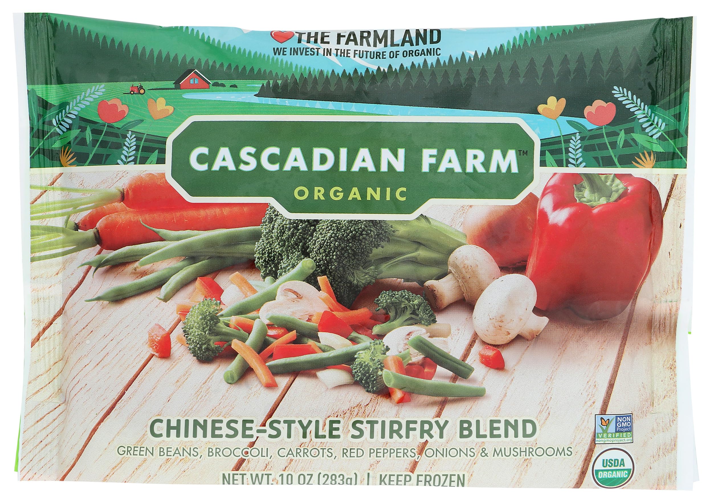 Cascadian Farm Organic Chinese Stir-fry Blend, 10oz Bag (Frozen)
