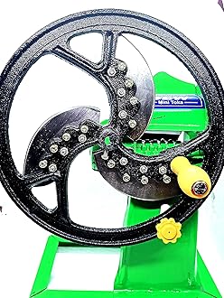 Iron Green Vegetable Cutting Machine saag Cutter for Home Kitchen use and Business Peoples (Green)