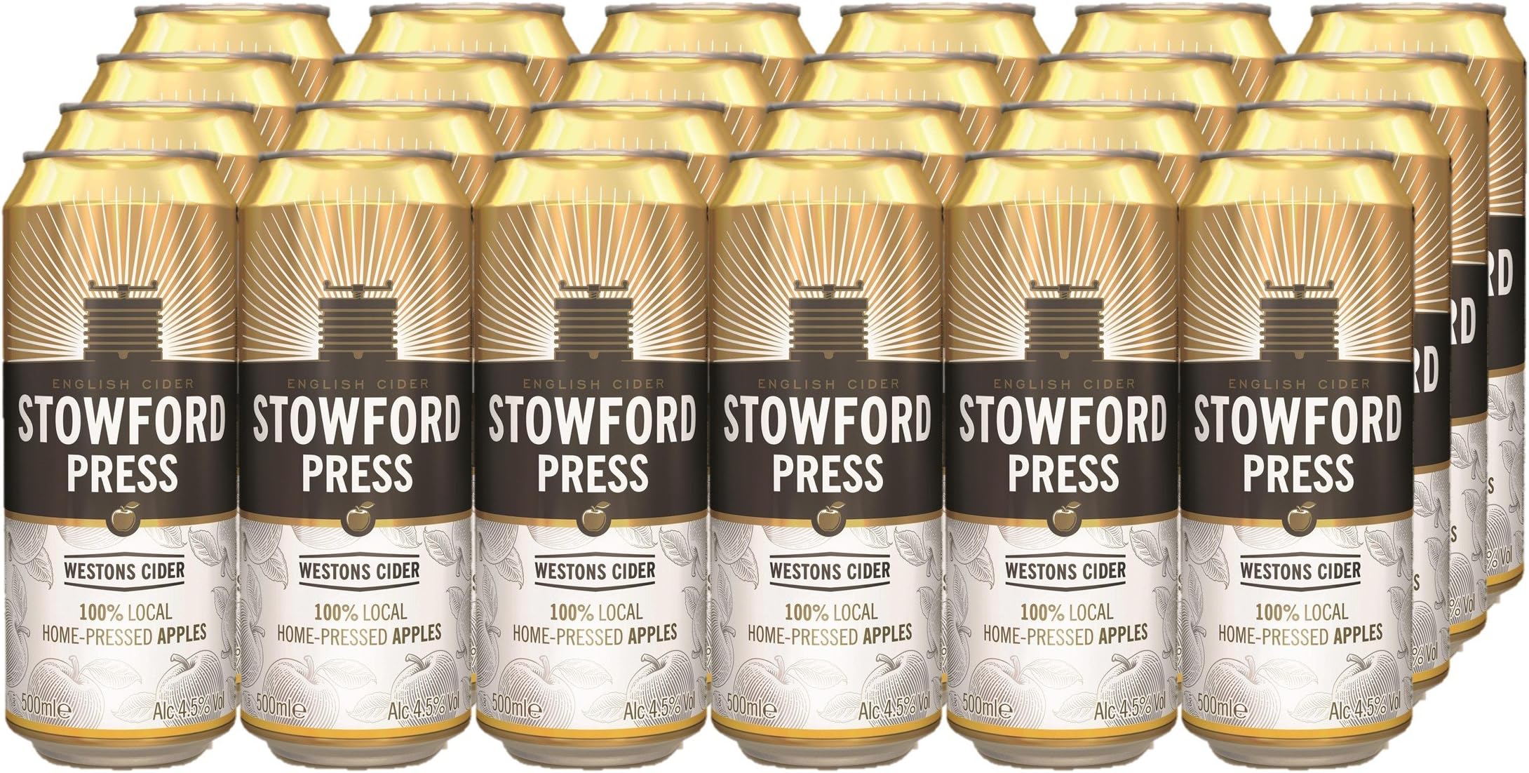 Stowford Press Westons Cider Beer, 500 ml (Pack of 24)
