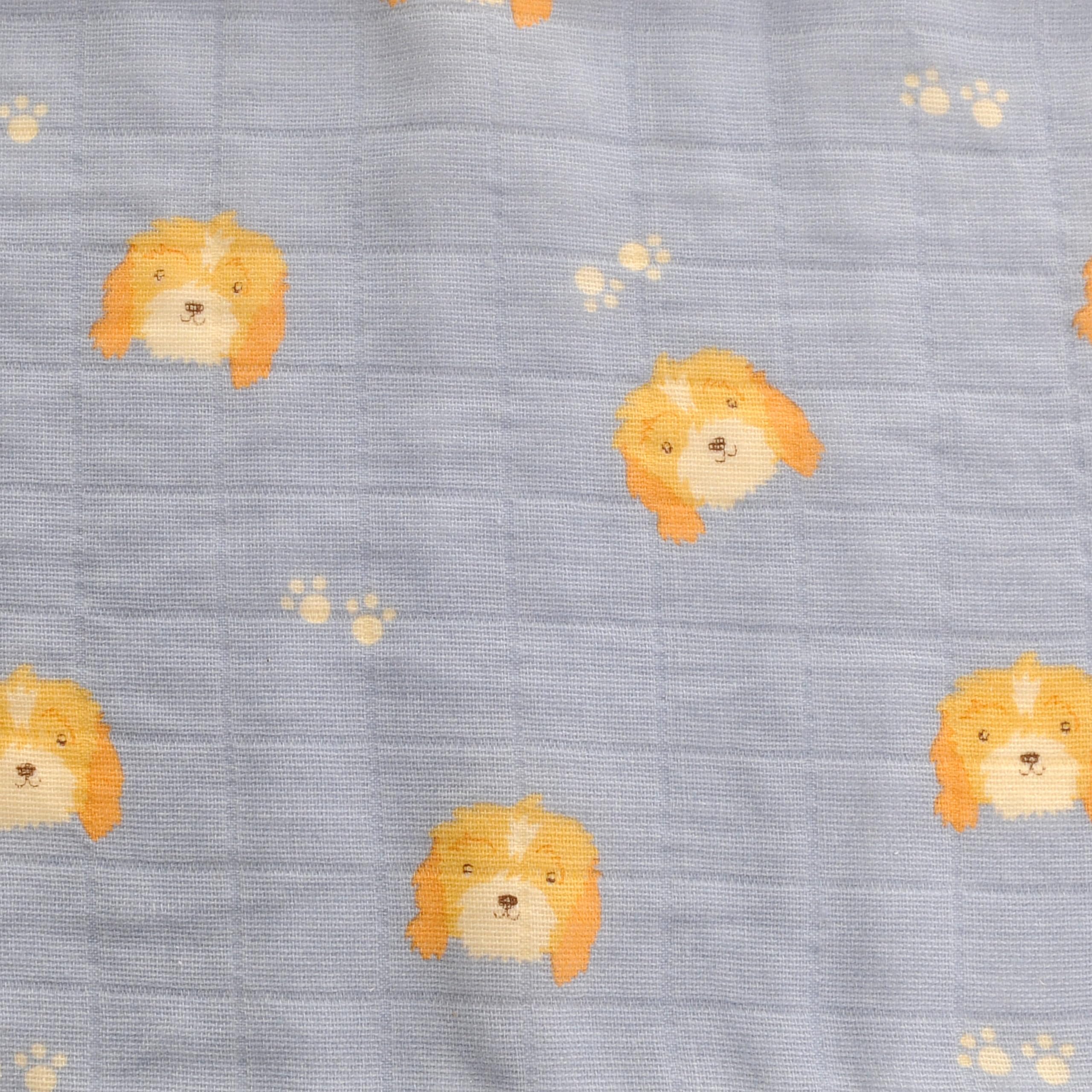 baby exklusives musselin-tücher squares - thick absorbent cotton - blau und weiß