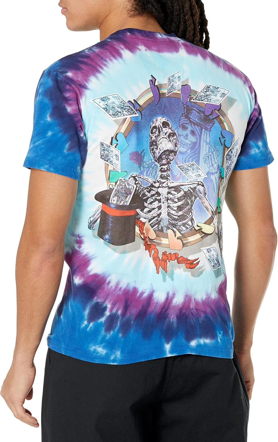 Liquid Blue Men's Grateful Dead Queen Of Spades Short Sleeve T-Shirt - Image 3