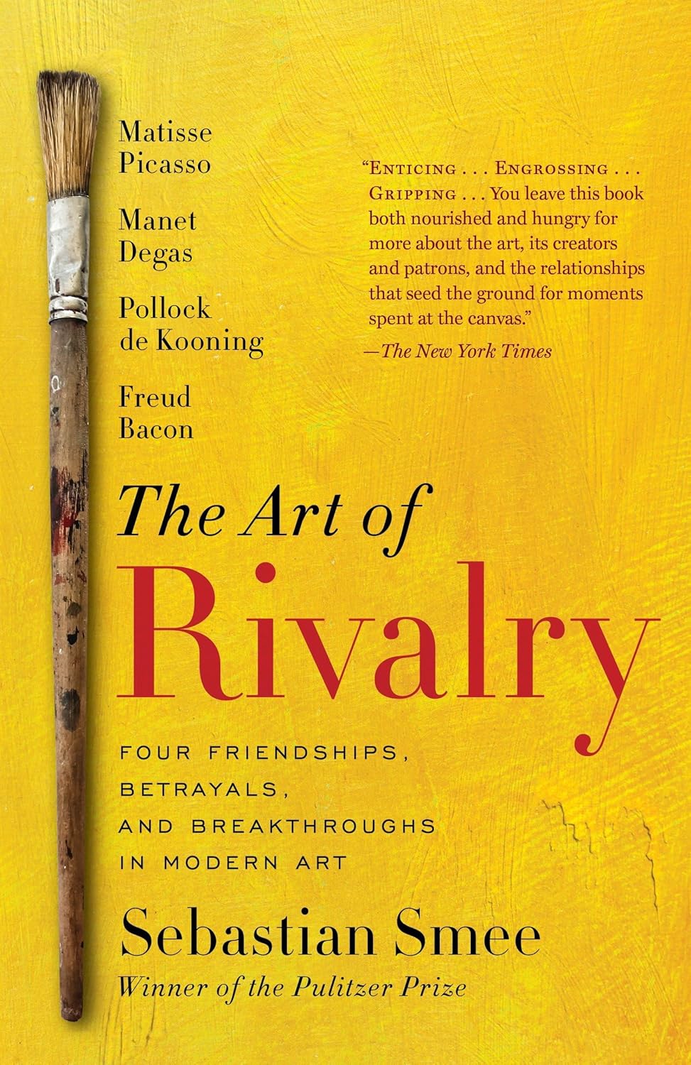 The Art of Rivalry by Sebastian Smee: Friendships, Betrayals & Breakthroughs in Modern Art History Book