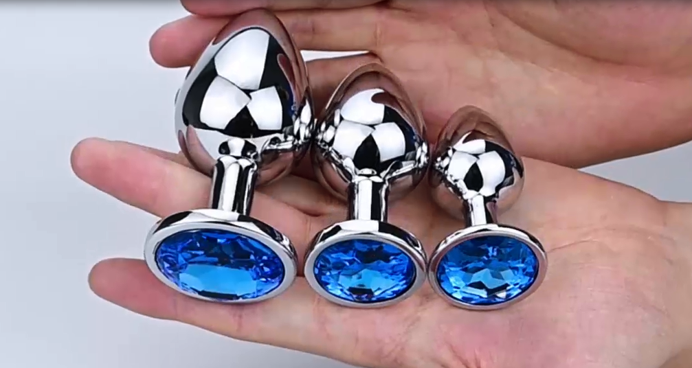 Metal Vibrator G-spot Anal Butt Plug Prostate Massager Probe Sex Toys Men Women - View #2