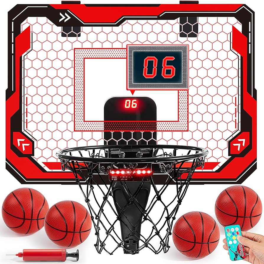 Amazon.com: SYNCFUN Mini Indoor Basketball Hoop, Light Up