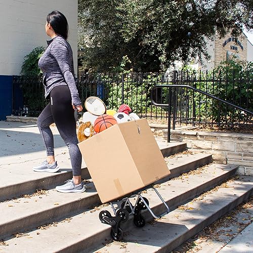 Miniatura 9 de dbest products Carro de escalador de escalera, carro personal, carro de utilidad de jardín negro