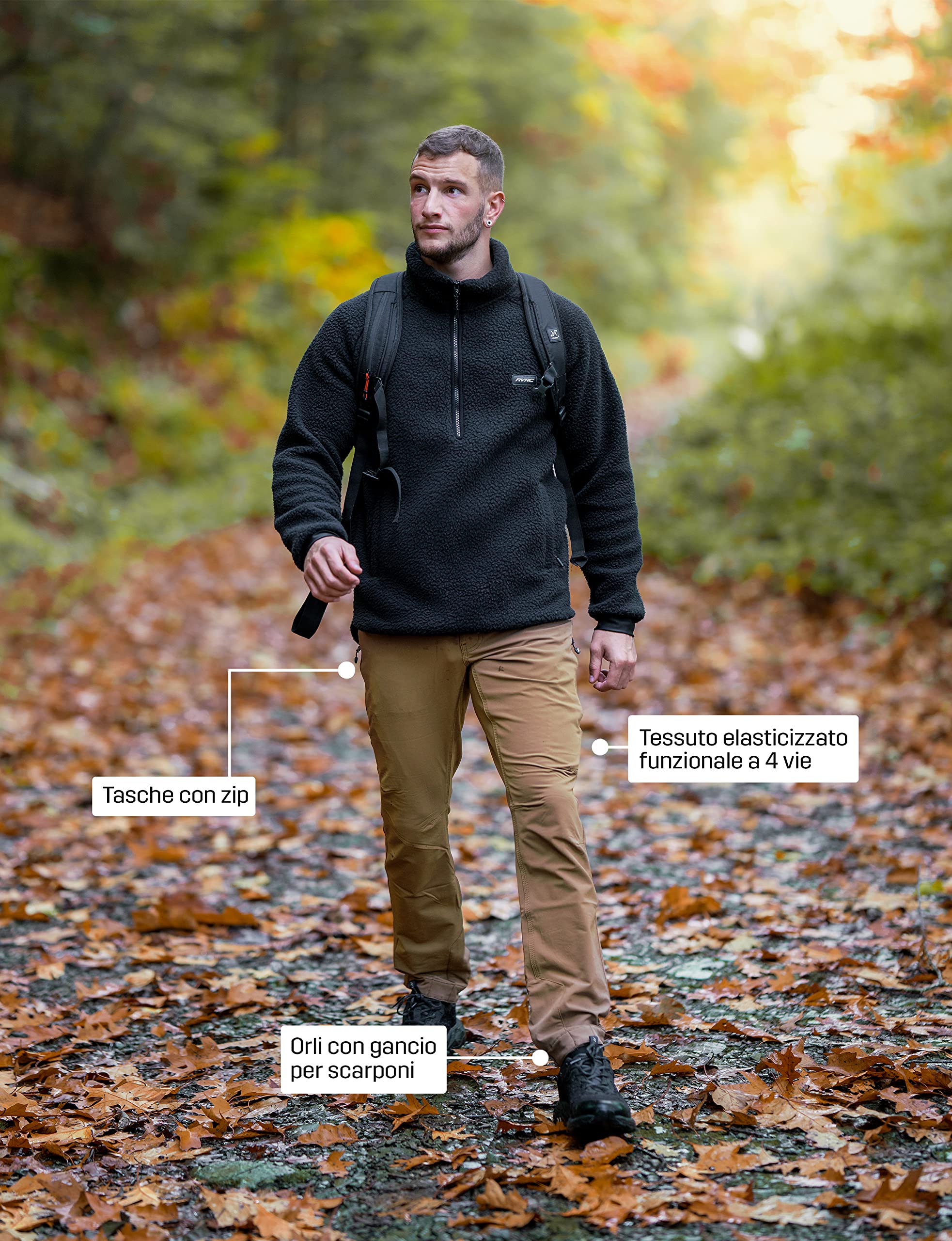 RevolutionRace Explorer Outdoor Jeans da Uomo, Pantaloni Outdoor per l'uso Quotidiano e Tutte Le attività all'aperto