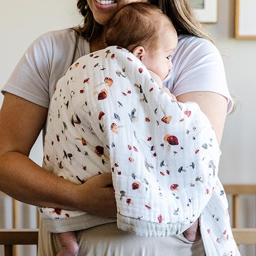 Vista 56 de Little Unicorn - Colcha para recién nacido, tela de muselina ultrasuave de varias capas, regalo para recién nacidos y para usar en cualquier lugar