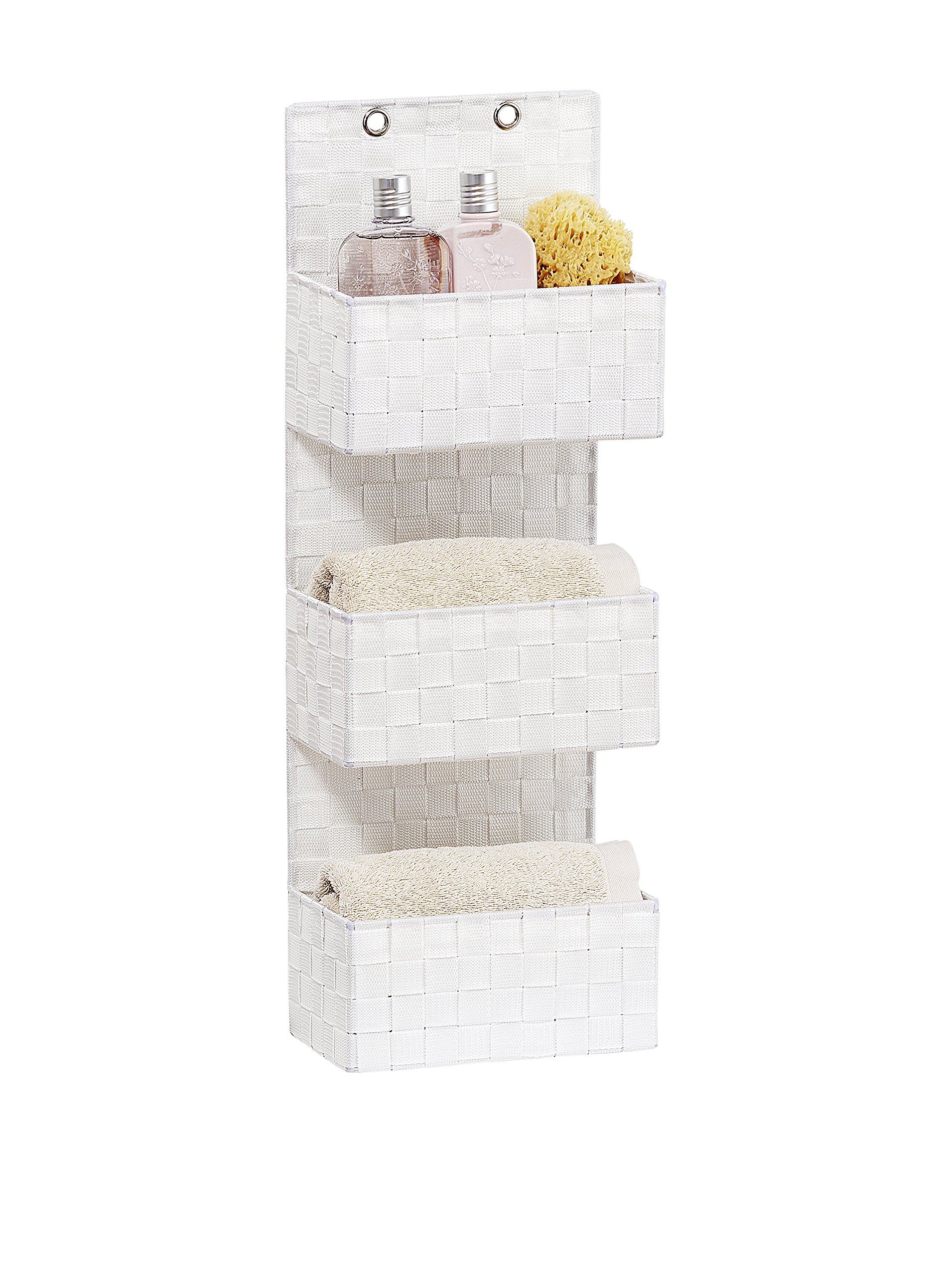 Wenko Set Estante de baño 2 Uds. Blanco