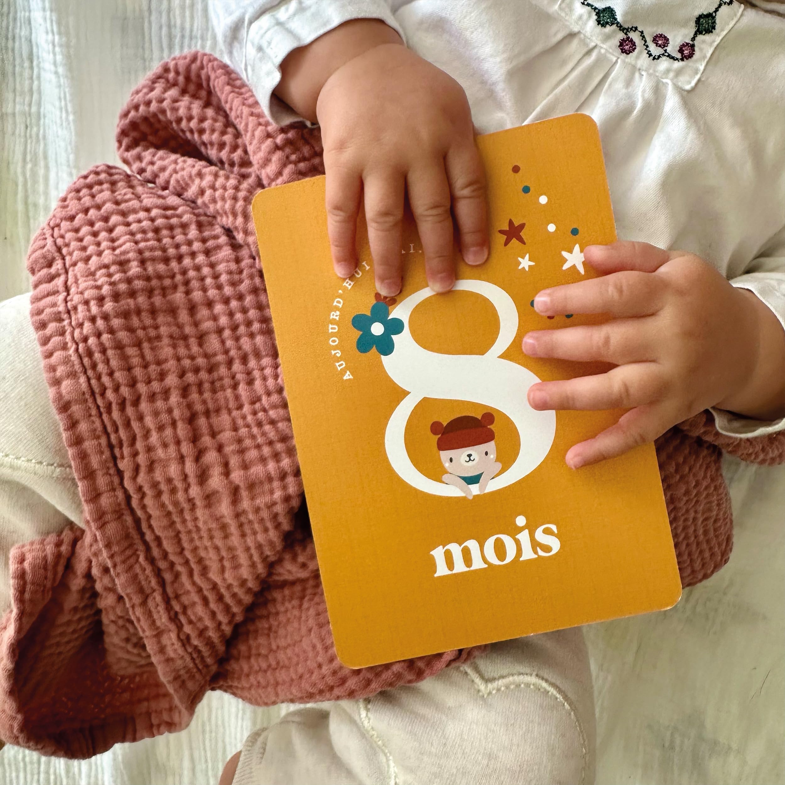 Cartes Moiniversaire Bébé - 16 Cartes Mois par Mois - Naissance / 1 an - Cadeau Naissance Souvenirs Photo évolution bébé - Baby Shower - Mixte