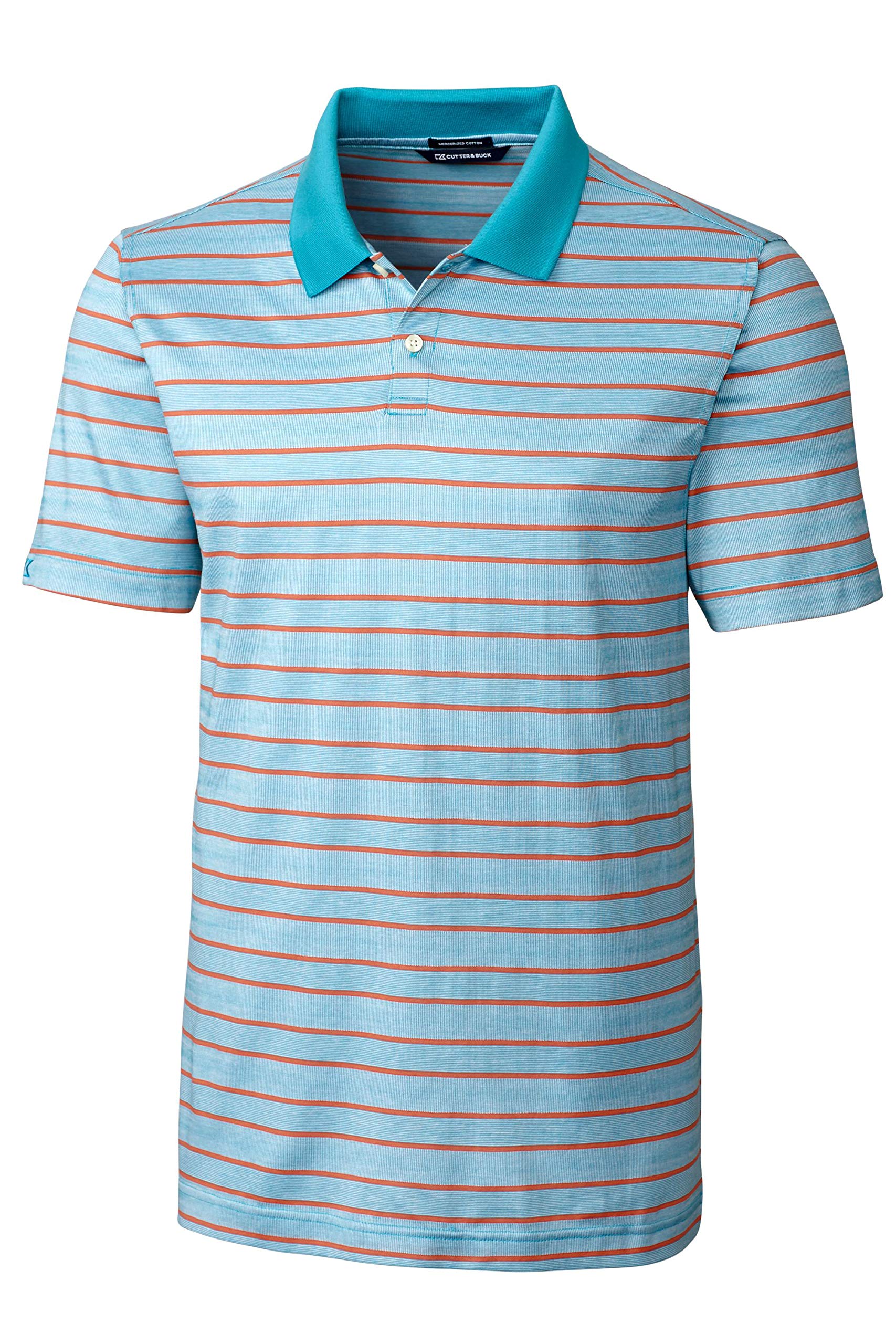 Cutter & Buck mens Big-tall S/S Daylight Mercerized Stripe Polo
