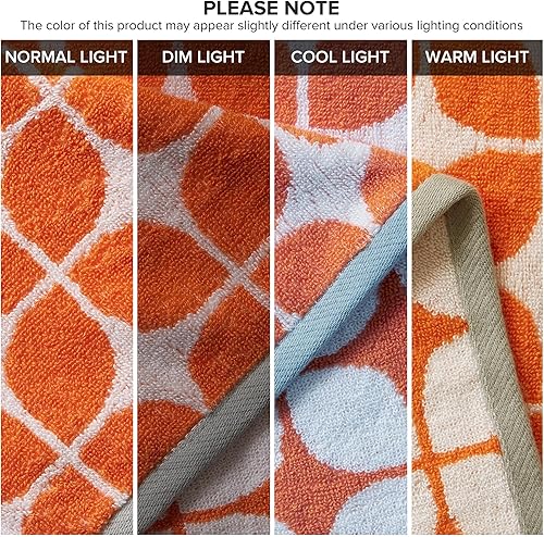 Miniatura 8 de Intelligent Design Lita - Juego de toallas de baño de algodón, jacquard altamente absorbentes, 6 piezas incluyen 2 toallas de baño y 4 toallas de