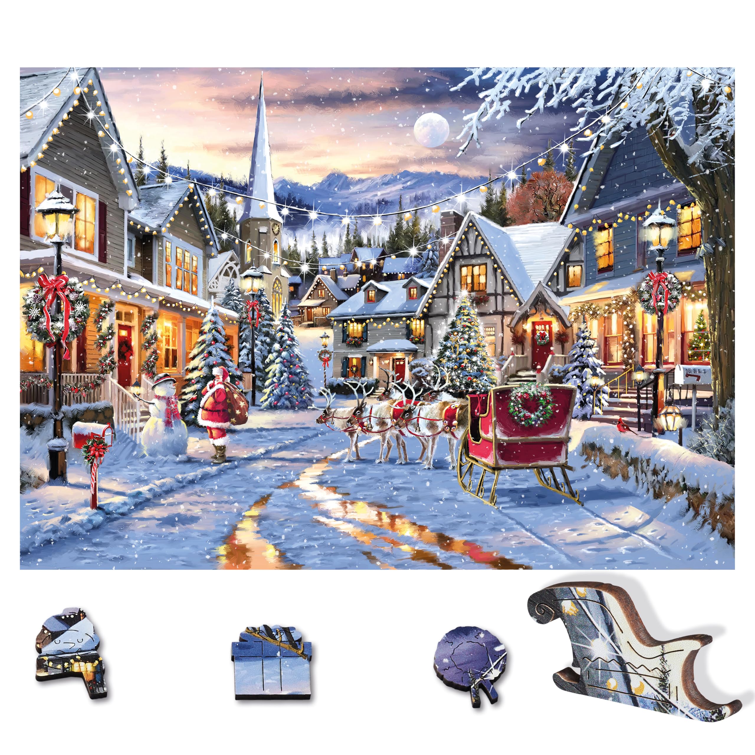 Wentworth Wooden Puzzles, Santa's Last Delivery - 250 Pcs Adult Puzzle