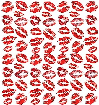 Red Lip Temporary Tattoos