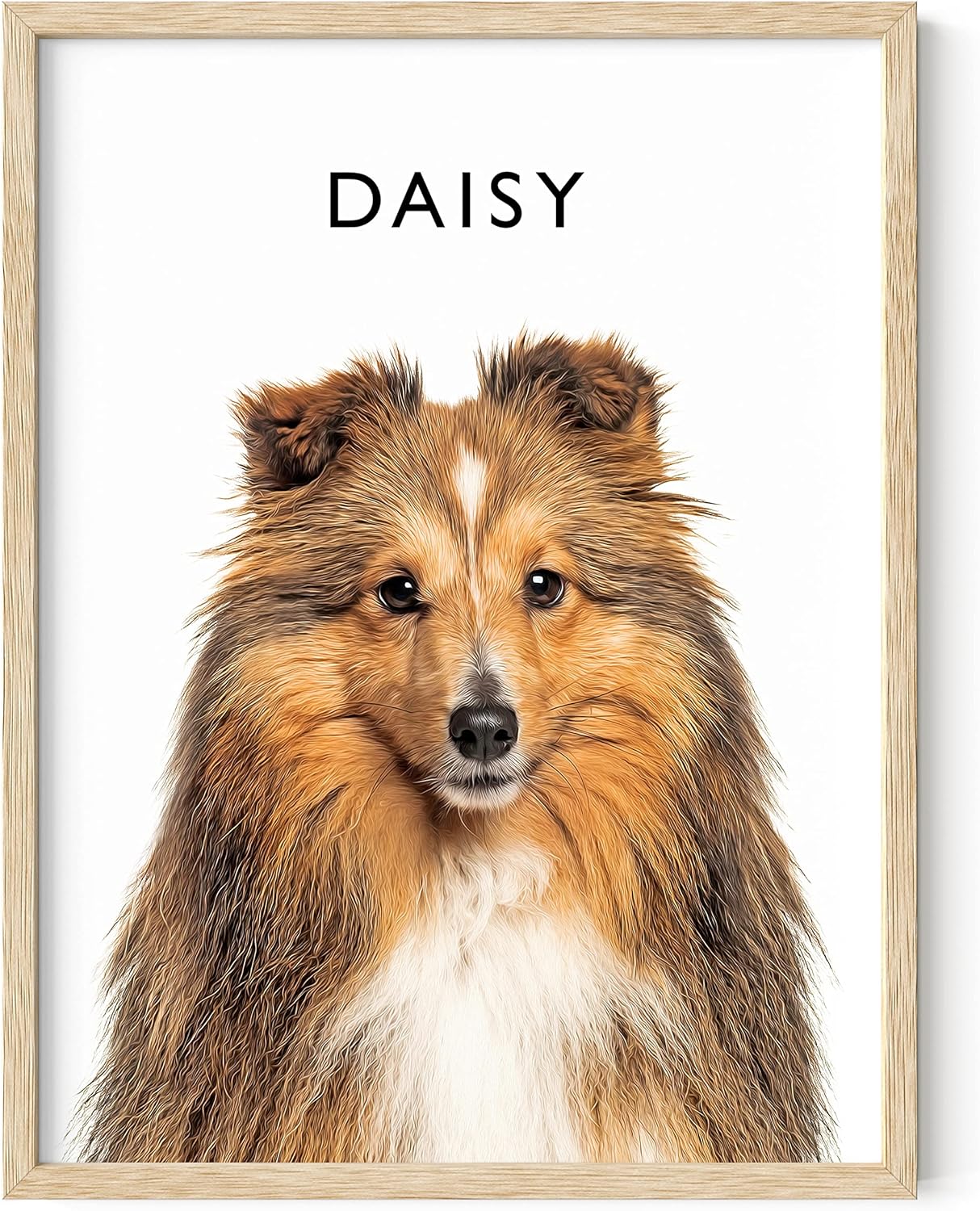 HAUS AND HUES Create Your Own Framed Wall Art Pet Portrait