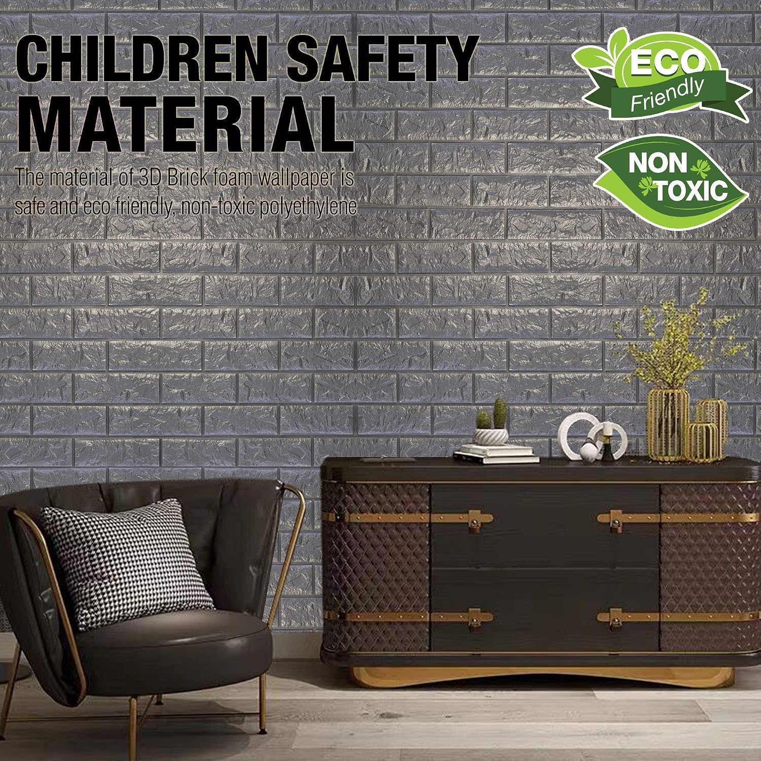 Black Friday - 60% OFF DecoMe Silver Black (Brick) 23.6x23.6x0.4 inch Faux PE Foam Real Ricks Effect Textured 3D Wall Panels Sticker Self Adhesive Peel and Stick Panels for Home Decoration Pack of 10 Pieces 39 Sq Ft Featured Product DecoMe Silver Black (Brick) 23.6x23.6x0.4 inch Faux PE Foam Real Ricks Effect Textured 3D Wall Panels Sticker Self Adhesive Peel and Stick Panels for Home Decoration Pack of 10 Pieces 39 Sq Ft