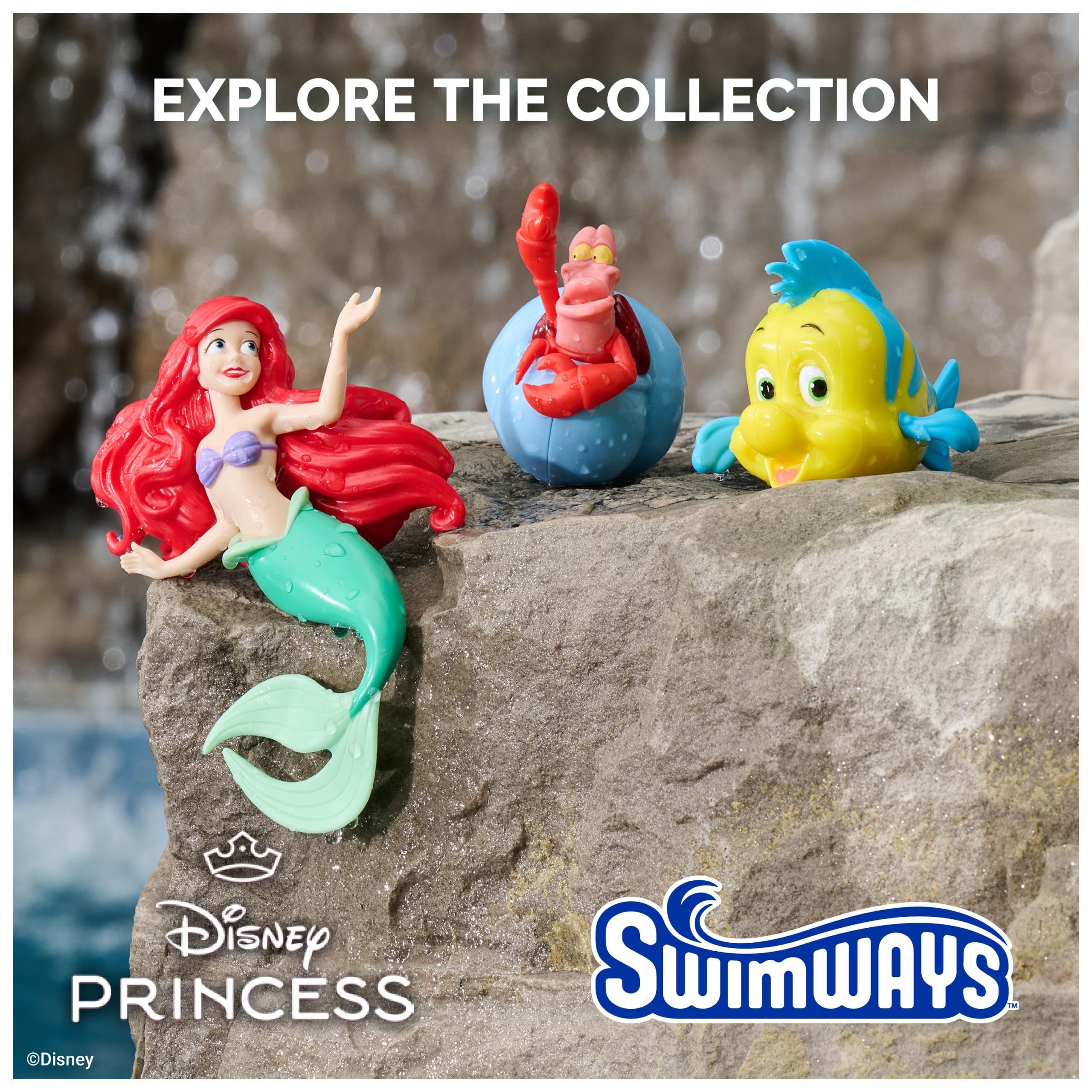 SwimWays Barbie - Confezione da 3 personaggi subacquei, accessori per piscina e giocattoli da piscina per bambini, forniture per feste in piscina e giocattoli acquatici per bambini dai 5 anni in su