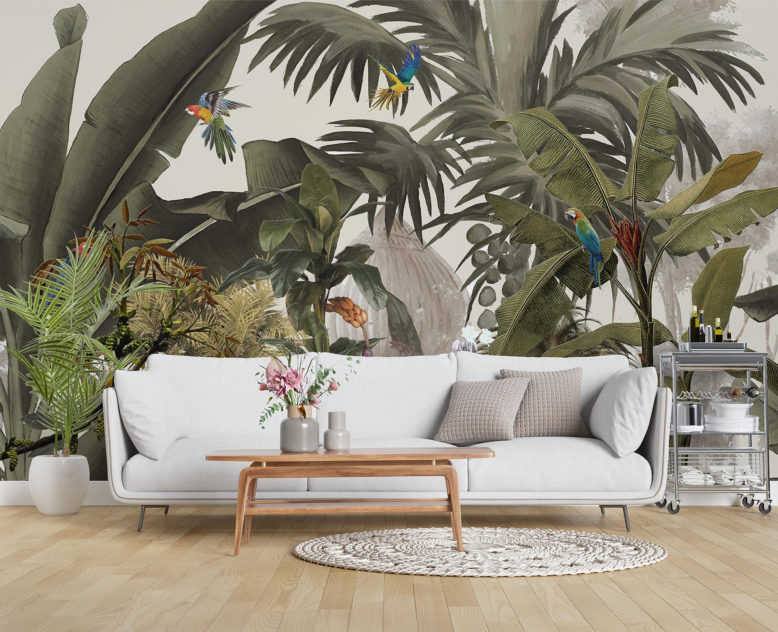 Runa Art Photo Wallpaper, 396 X 280 Cm, 3D Tropical Plant, Non-Woven - View #11