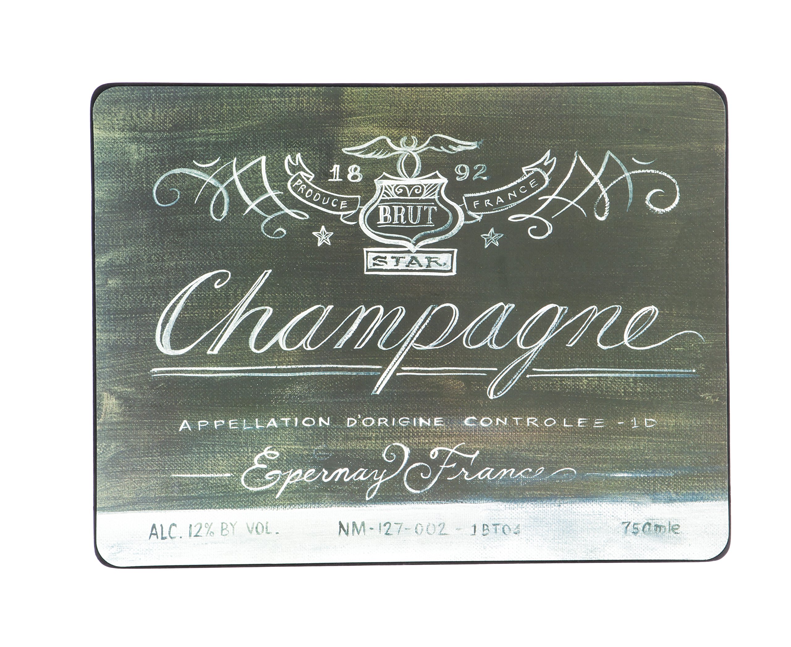 Cape Craftsman Wine Label Classic TV Dinner Folding Trays with Storage