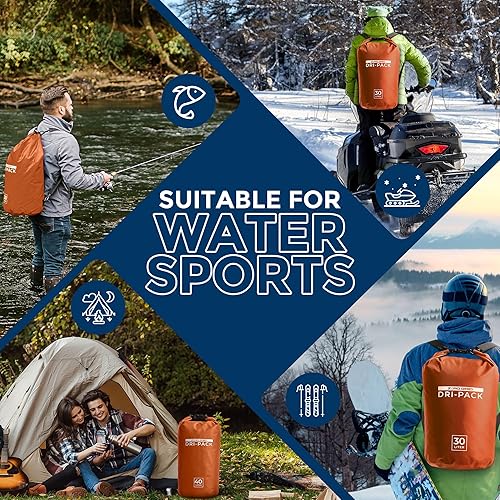 Miniatura 4 de Zero Grid Bolsa seca impermeable  La bolsa de secado flotante se mantiene seca tamaños de 10L20L30L40L para mochileros, kayak, canotaje, campamento,