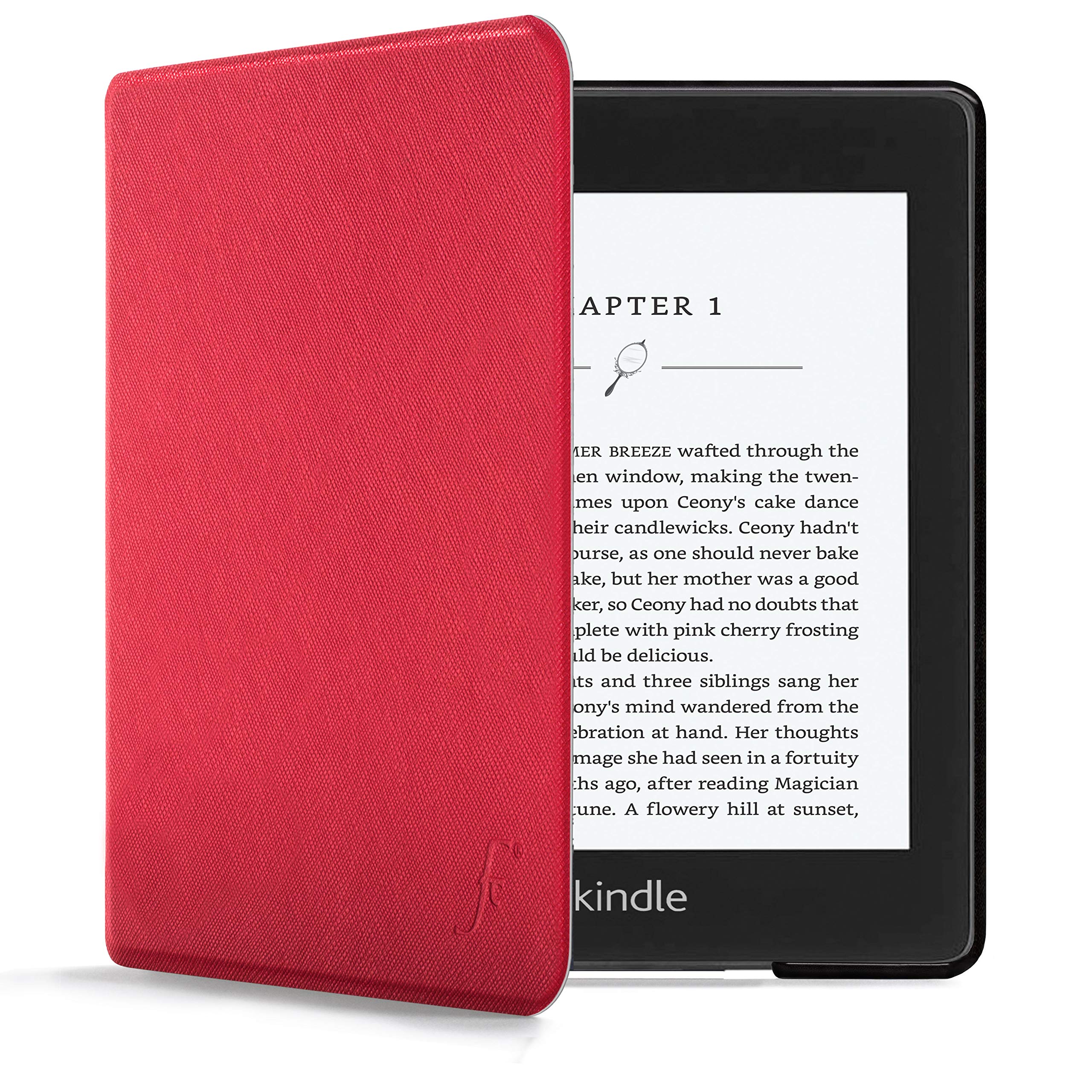 Forefront Cases Hülle für Amazon Kindle Paperwhite 6.8-Zoll - Rot